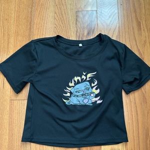 NEVER WORN thrifted crop top